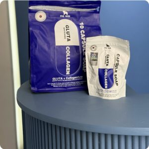 صابون کپسولی گلوتاو کلاژن فیل اسکین