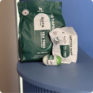 صابون کپسولی گلوتاو درخت چای فیل اسکین