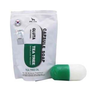 صابون کپسولی گلوتا و درخت چای فیل اسکین