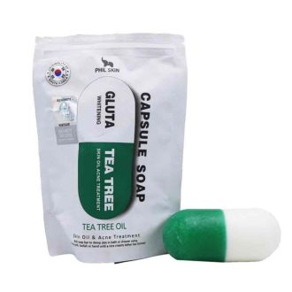 صابون کپسولی گلوتا و درخت چای فیل اسکین